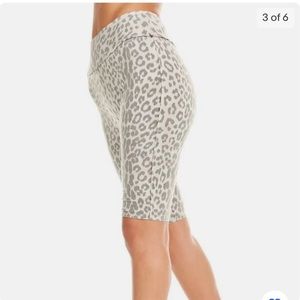 High Waist Leopard Bike Shorts